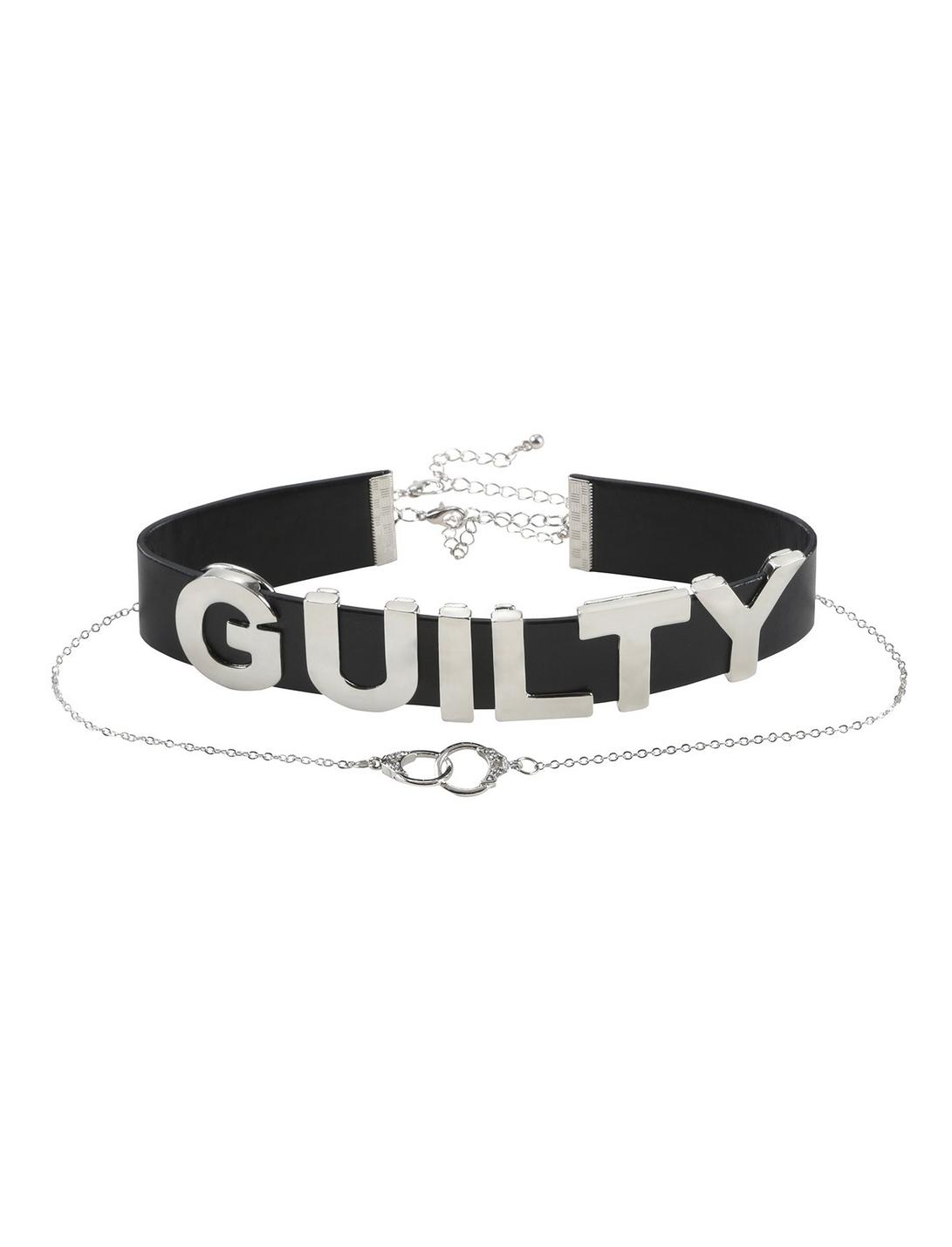 Blackheart Guilty Choker & Necklace Set, , hi-res