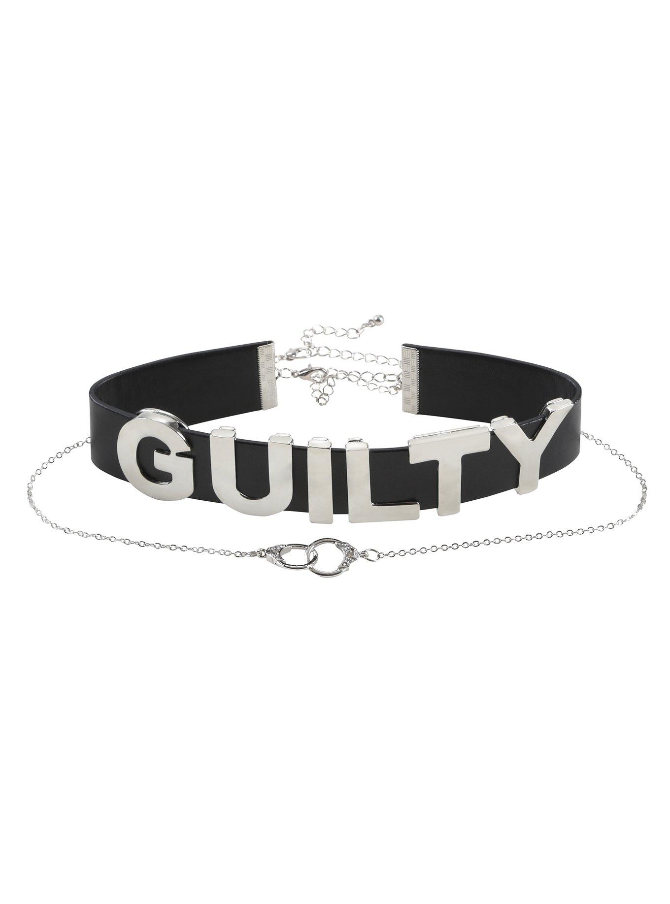 Blackheart Guilty Choker & Necklace Set, , hi-res