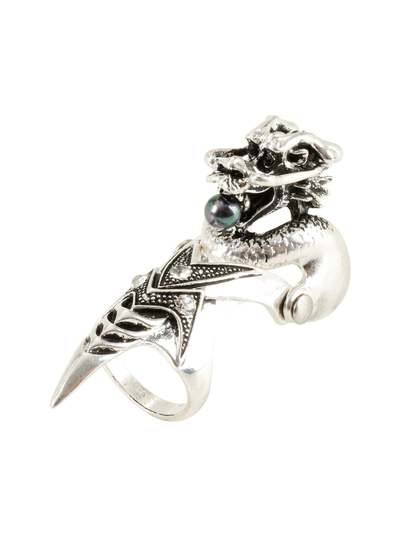 Dragon Full Finger Armor Ring, , hi-res