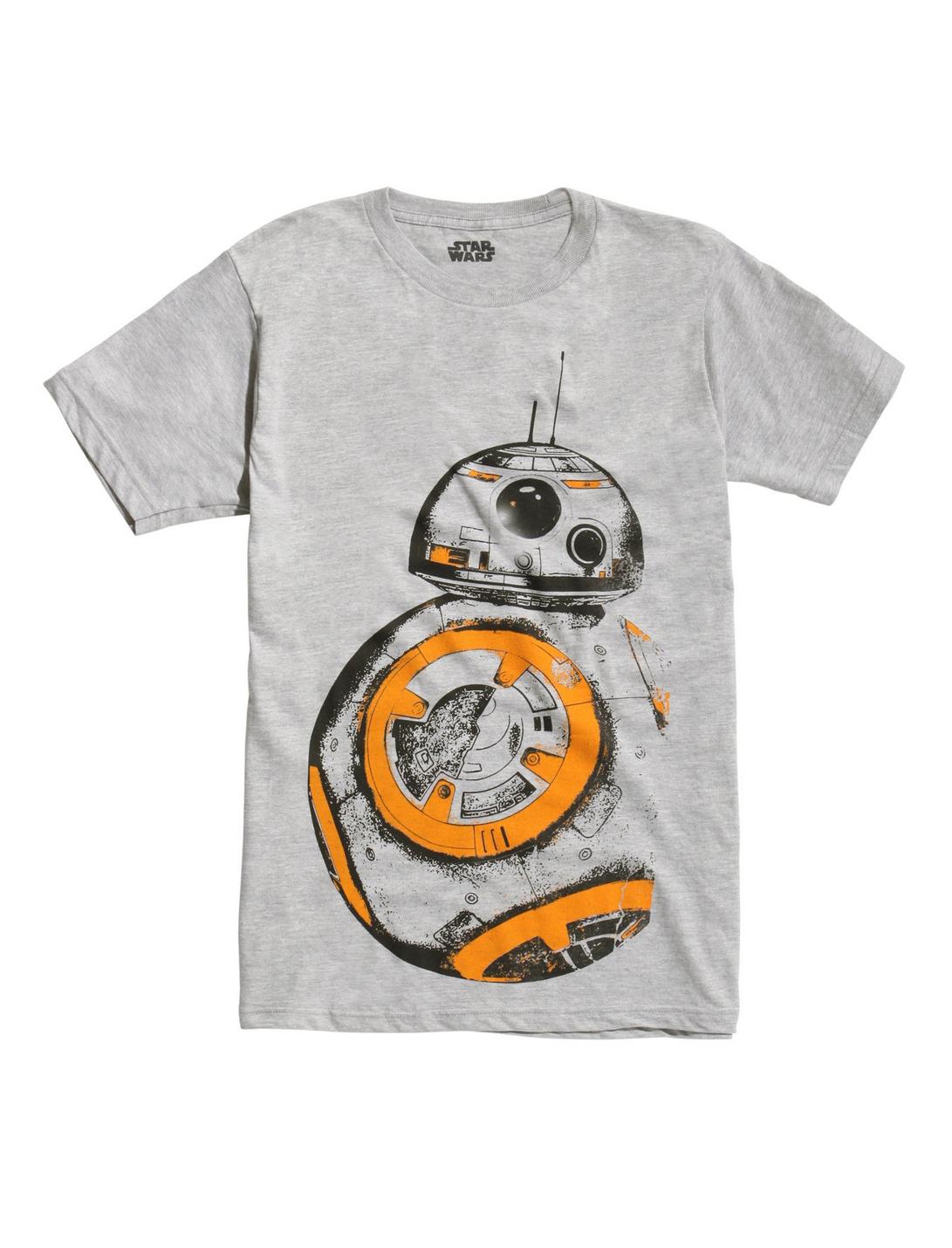 Star Wars: The Force Awakens BB-8 Faded T-Shirt, GREY, hi-res