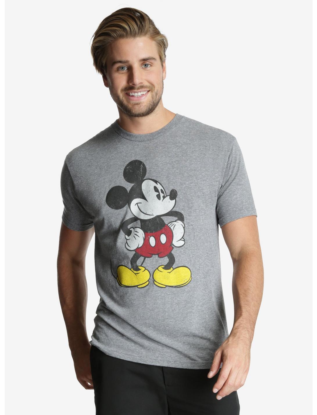 Disney Mickey Mouse Vintage Pose T-Shirt, HEATHER GREY, hi-res
