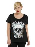Halsey Badlands Skull Logo Girls T-Shirt Plus Size, BLACK, hi-res