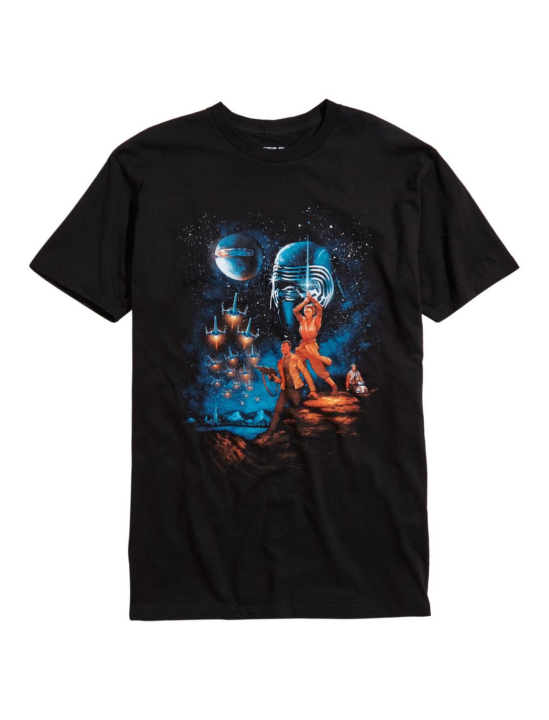 Star Wars: The Force Awakens Epic Awakening T-Shirt, BLACK, hi-res