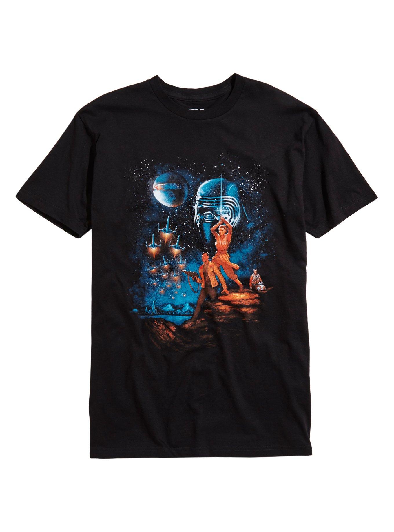 Star Wars: The Force Awakens Epic Awakening T-Shirt, BLACK, hi-res