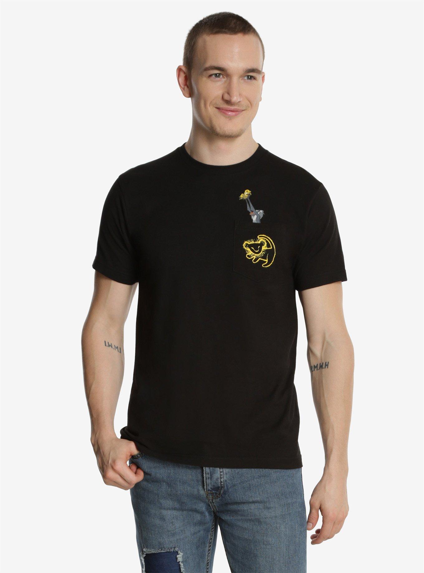 Disney The Lion King Rafiki Simba Pocket T-Shirt, BLACK, hi-res