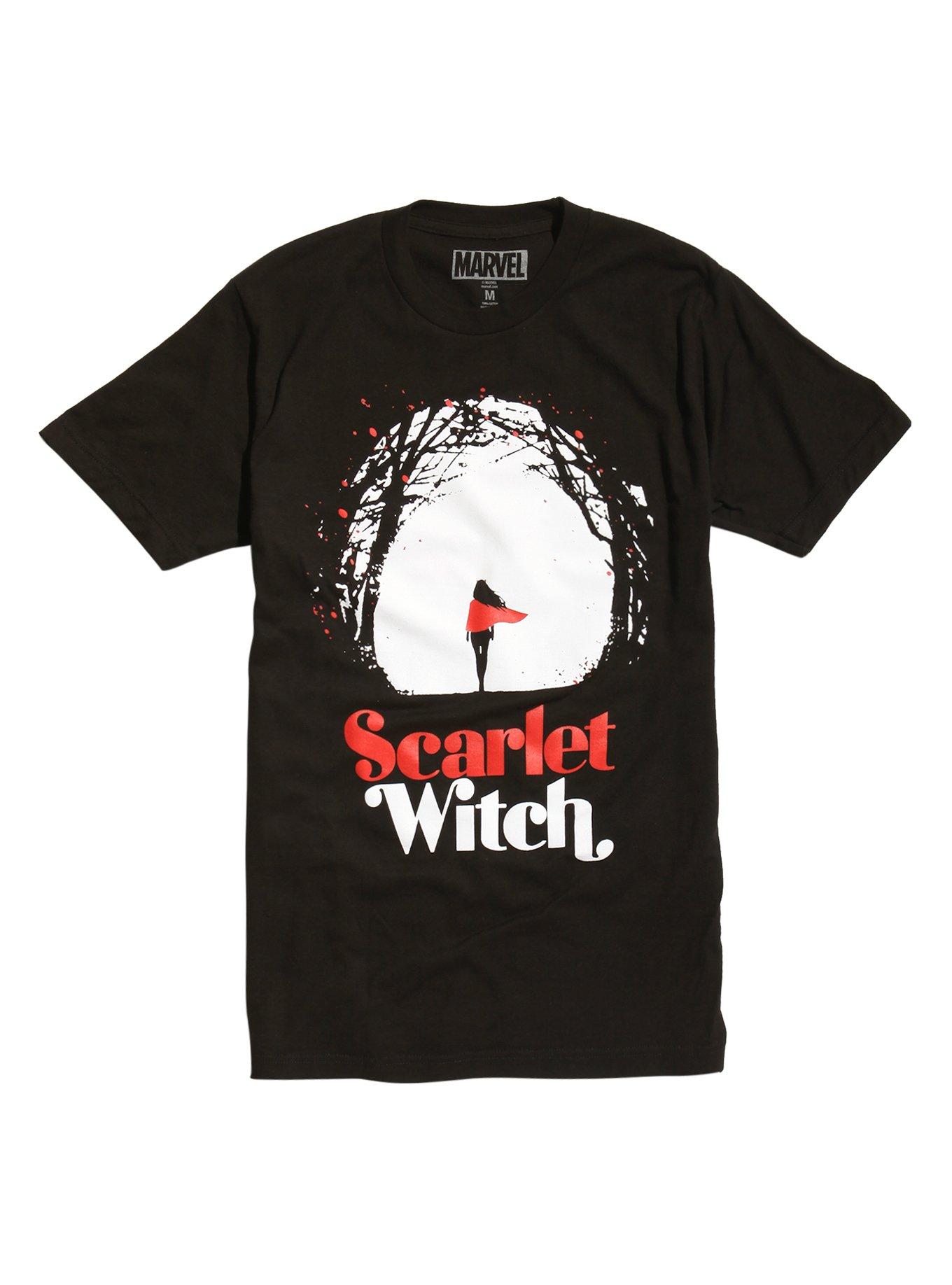 Marvel Scarlet Witch Forest T-Shirt, BLACK, hi-res