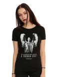 Supernatural Castiel Guardian Angel Girls T-Shirt, BLACK, hi-res