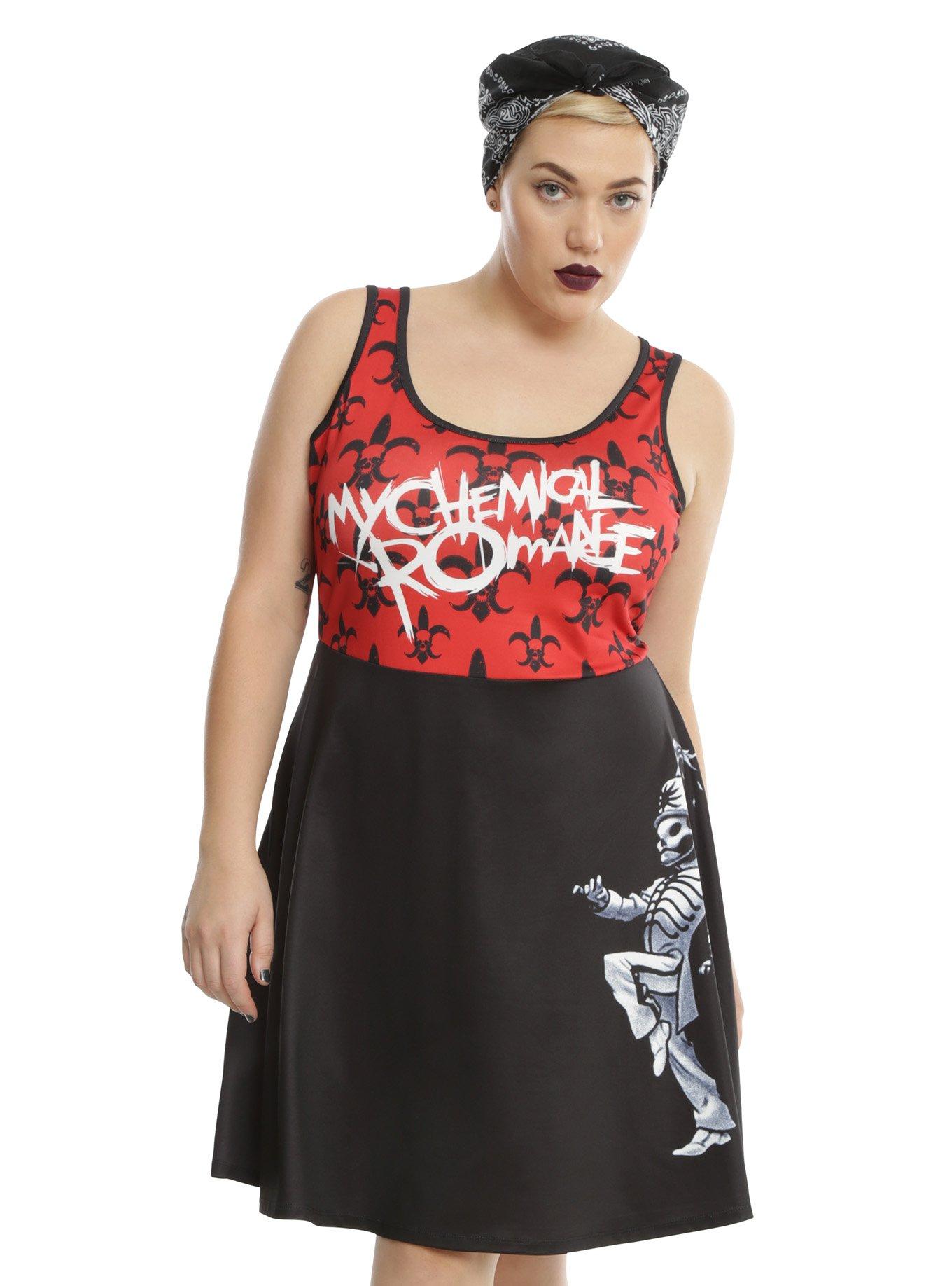 My Chemical Romance The Black Parade Dress Plus Size, BLACK, hi-res