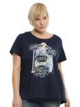 Doctor Who Watercolor TARDIS Girls T-Shirt Plus Size, BLACK, hi-res