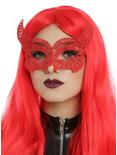 Devil Lace Masquerade Mask, , hi-res