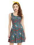 Disney Beauty And The Beast Stained Glass Roses Dress, GREY, hi-res