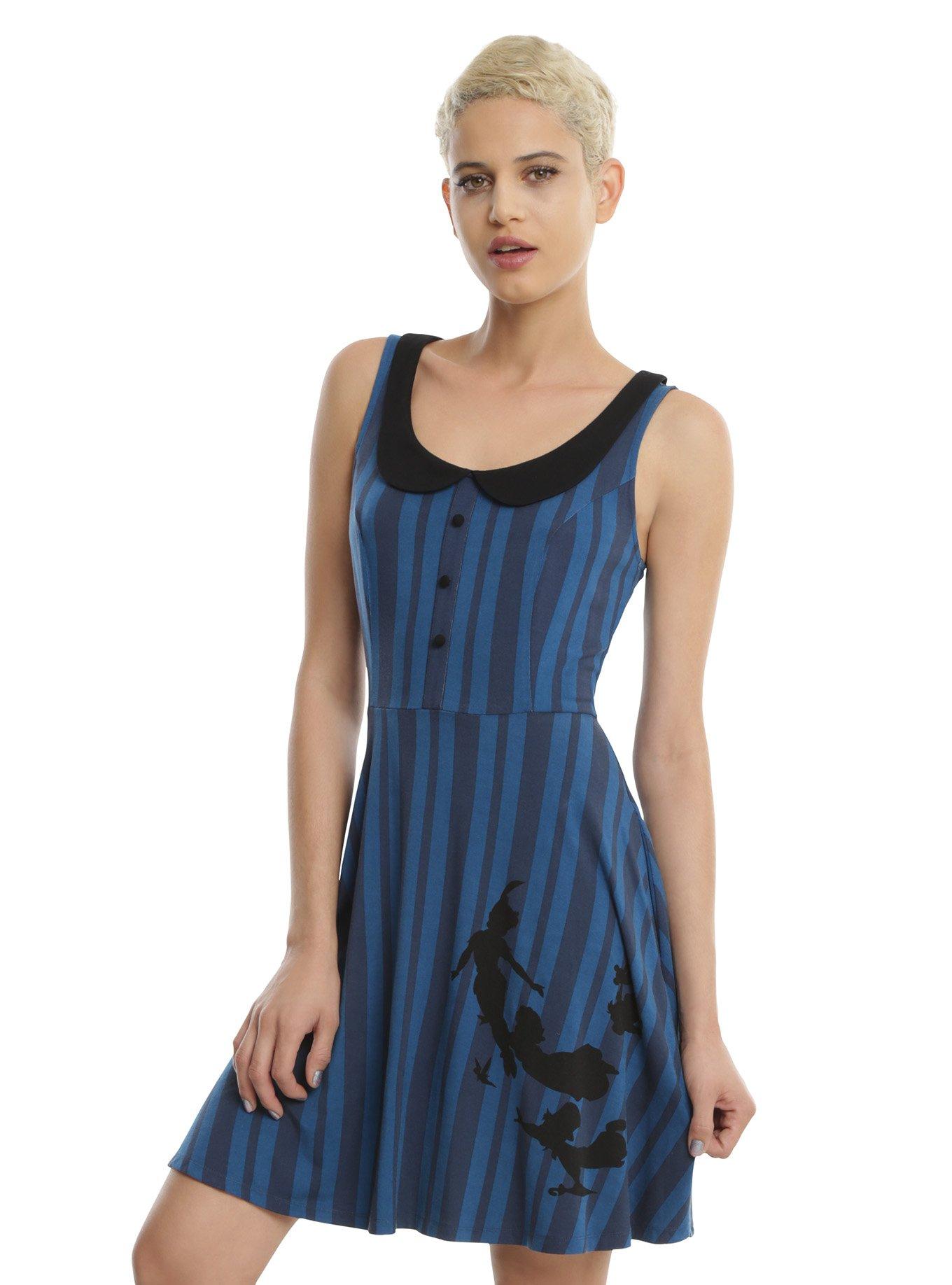 Disney Peter Pan Wallpaper Dress, BLUE, hi-res