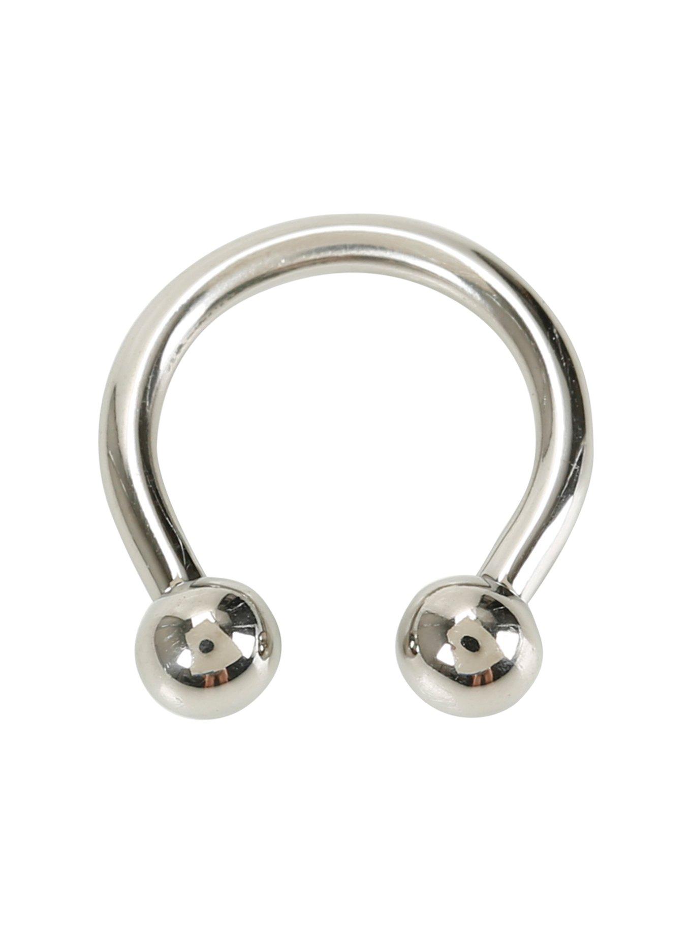14G 3/8 Titanium Circular Barbell, , hi-res