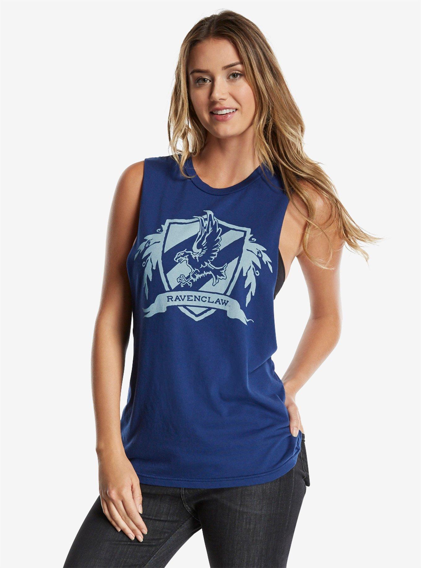 Harry Potter Ravenclaw Womens Muscle Tank, NAVY, hi-res