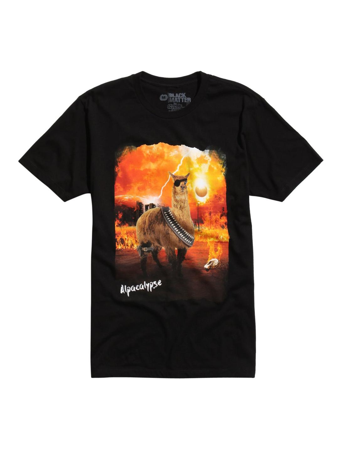 Alpacalypse T-Shirt, BLACK, hi-res