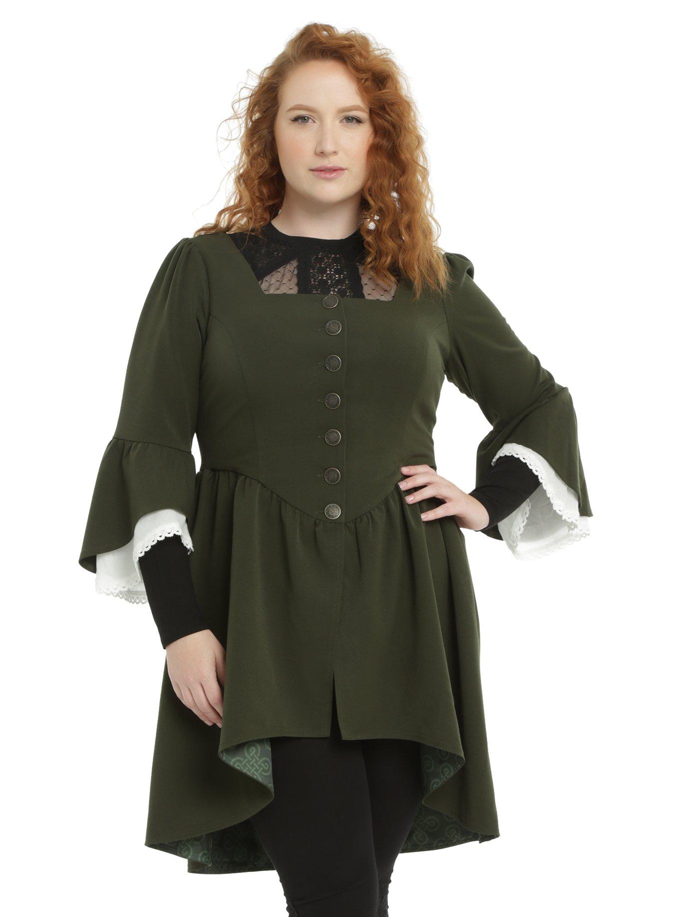 Outlander Ruffled Peplum Jacket Plus Size, , hi-res