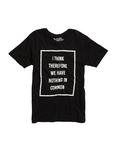 I Think Therefore T-Shirt, BLACK, hi-res