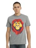 Disney The Lion King Mufasa Face T-Shirt, GREY, hi-res