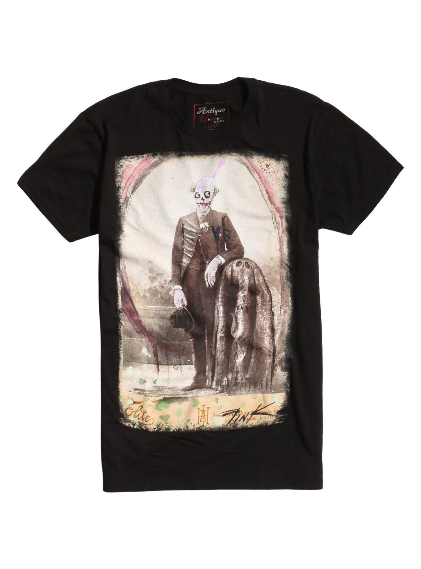 Gus Fink Gentleman Clown T-Shirt, BLACK, hi-res