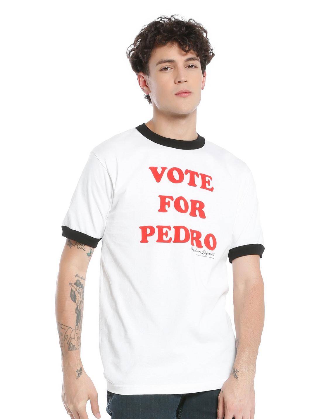 Napoleon Dynamite Vote For Pedro Ringer T-Shirt, WHITE, hi-res