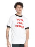 Napoleon Dynamite Vote For Pedro Ringer T-Shirt, WHITE, hi-res