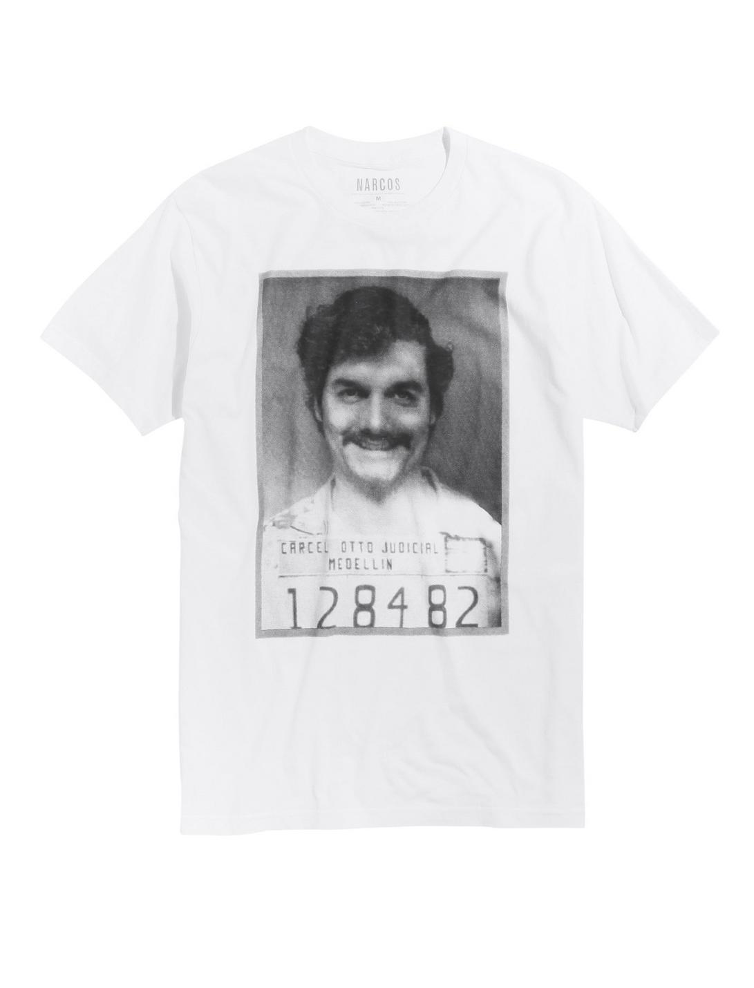 Narcos Pablo Escobar Mugshot T-Shirt, BLACK, hi-res