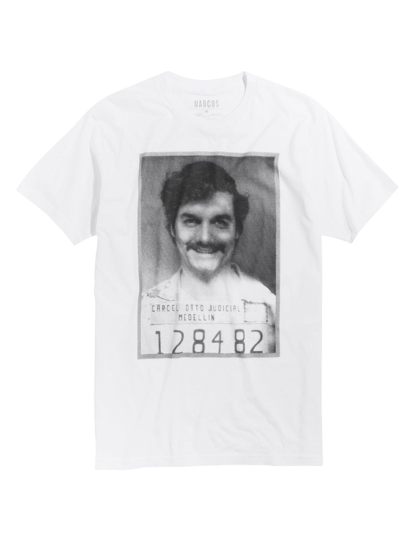 Narcos Pablo Escobar Mugshot T-Shirt, BLACK, hi-res