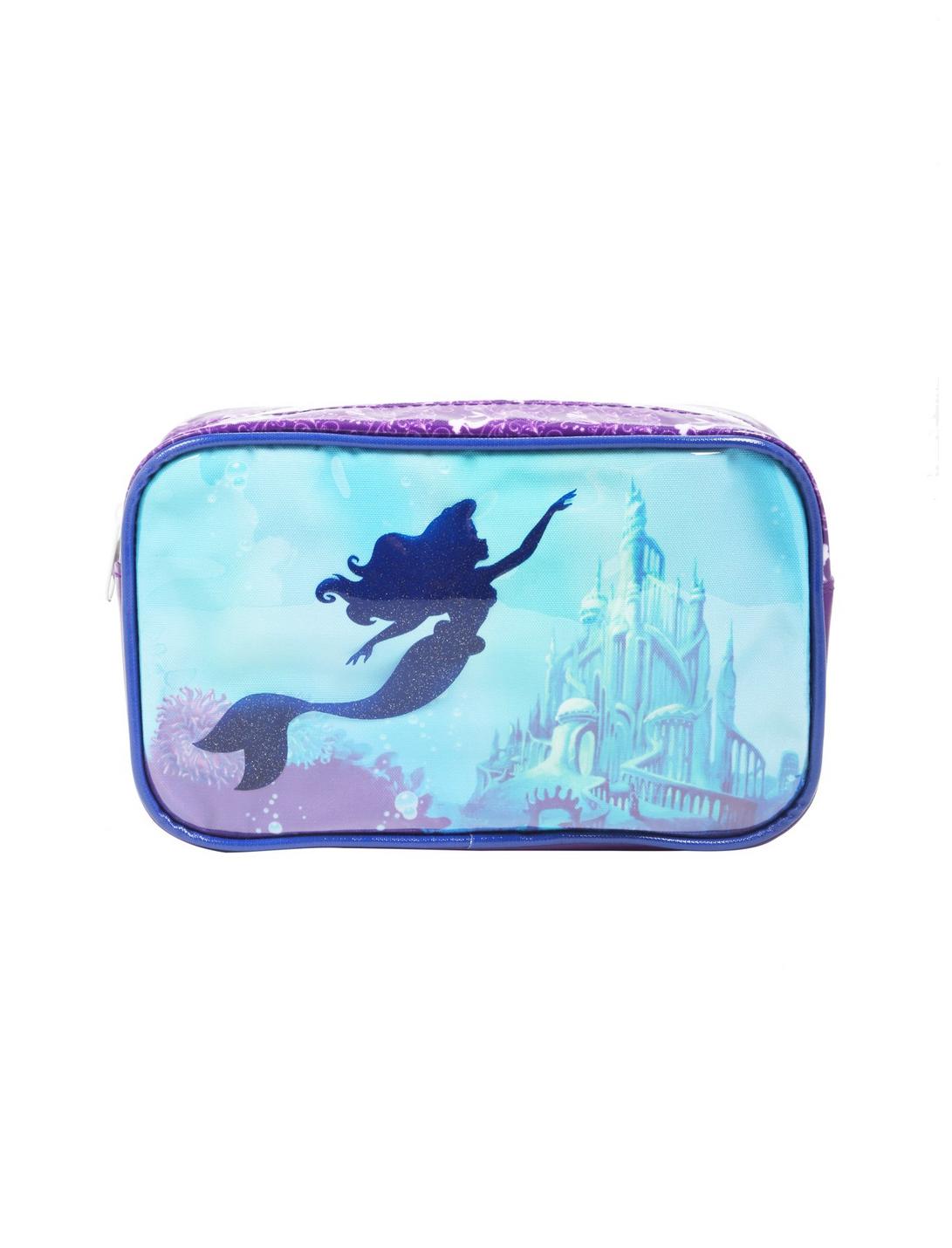 Disney The Little Mermaid Clear Castle Makeup Bag, , hi-res