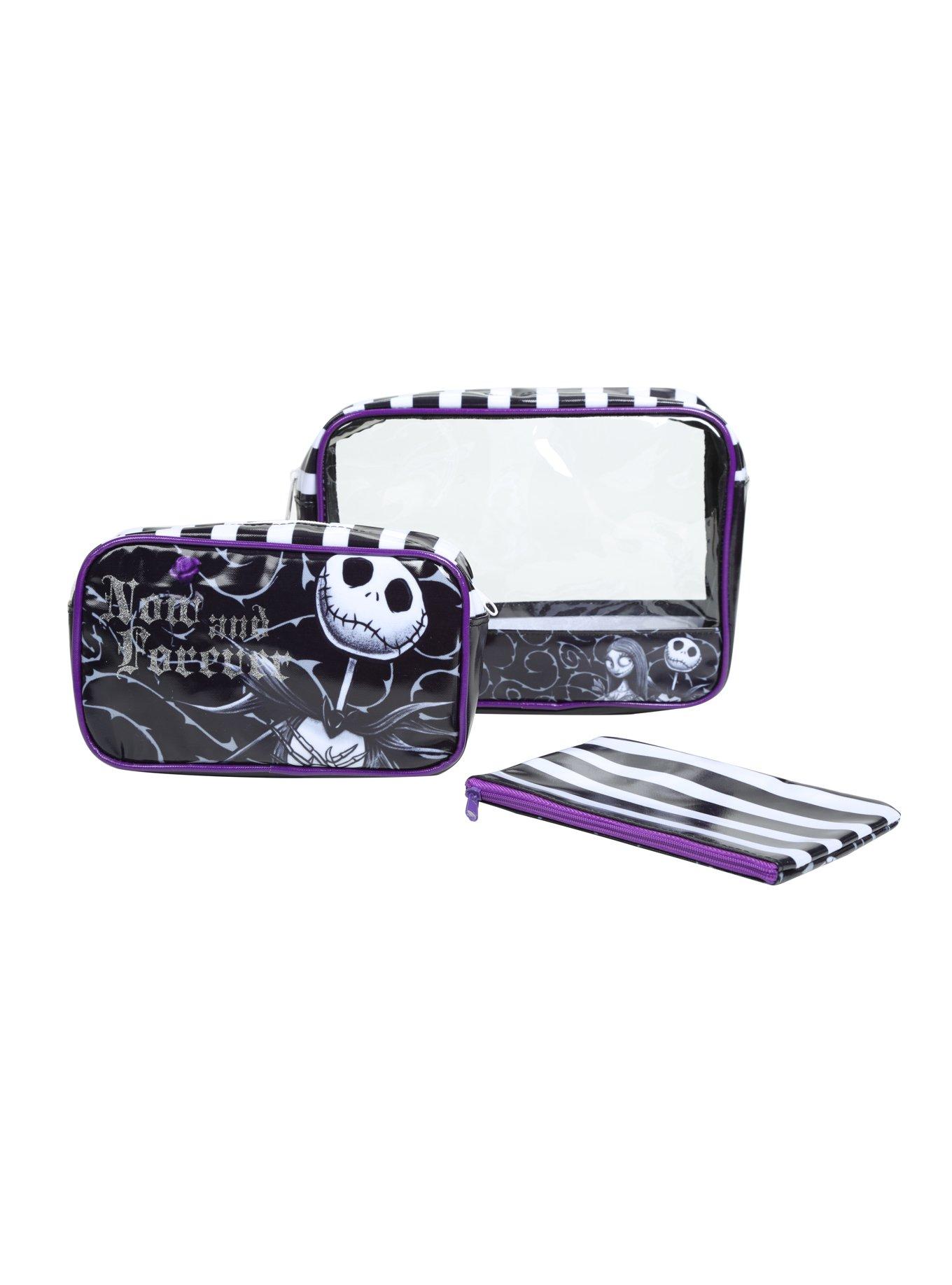 The Nightmare Before Christmas Jack And Sally Makeup Bag Set, , hi-res