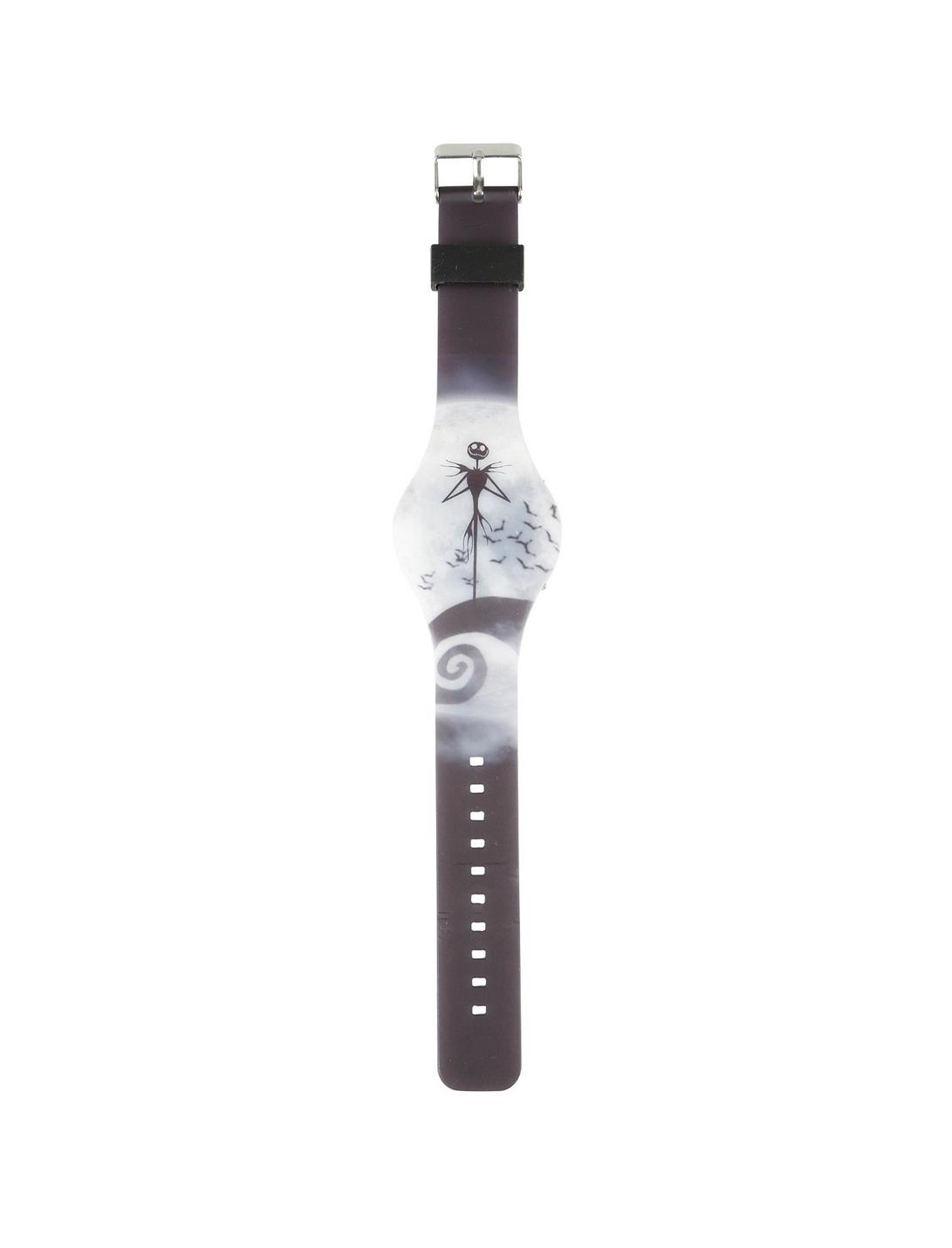 The Nightmare Before Christmas Jack Moon LED Rubber Watch, , hi-res