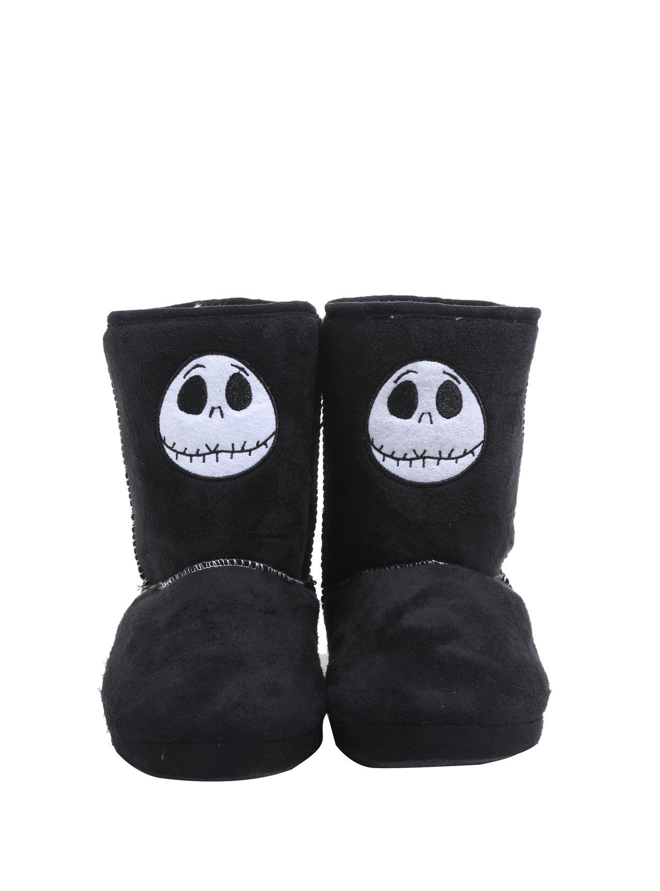 The Nightmare Before Christmas Jack Head Slipper Boots, BLACK, hi-res