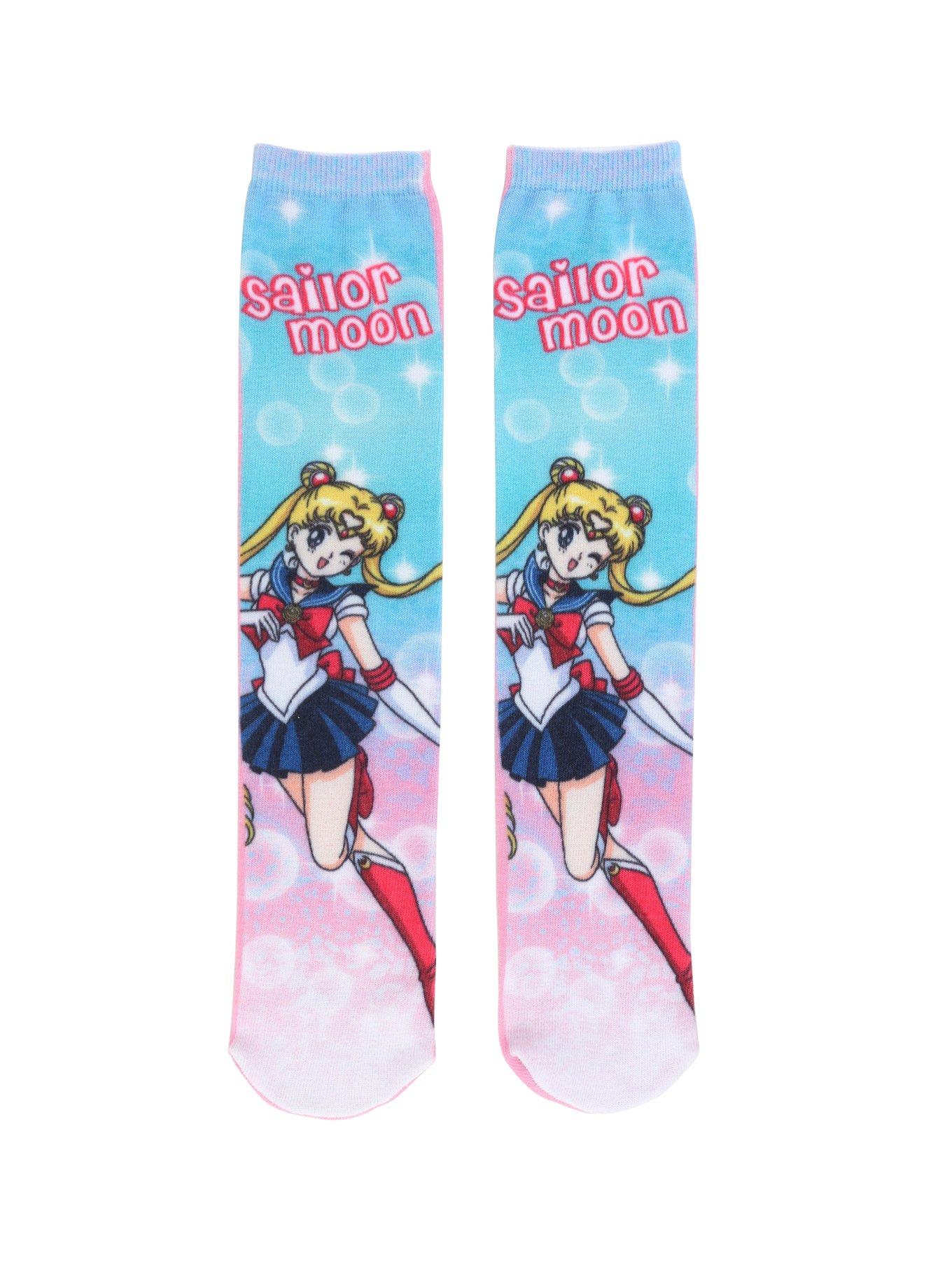 Sailor Moon Character Sublimation Crew Socks, , hi-res