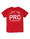 Pro In Procrastinate T-Shirt, RED, hi-res