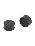 Acrylic Black Matte Smooth Touch Plug 2 Pack, BLACK, hi-res