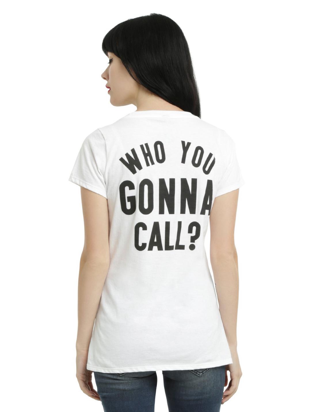 Ghostbusters Who You Gonna Call Girls T-Shirt, WHITE, hi-res