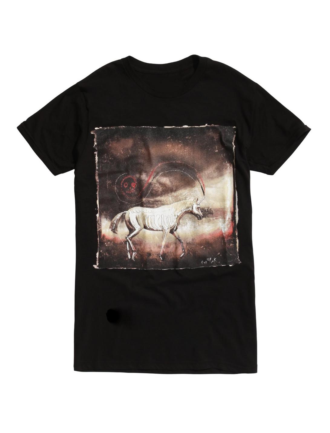 Gus Fink Horror Unicorn T-Shirt, BLACK, hi-res