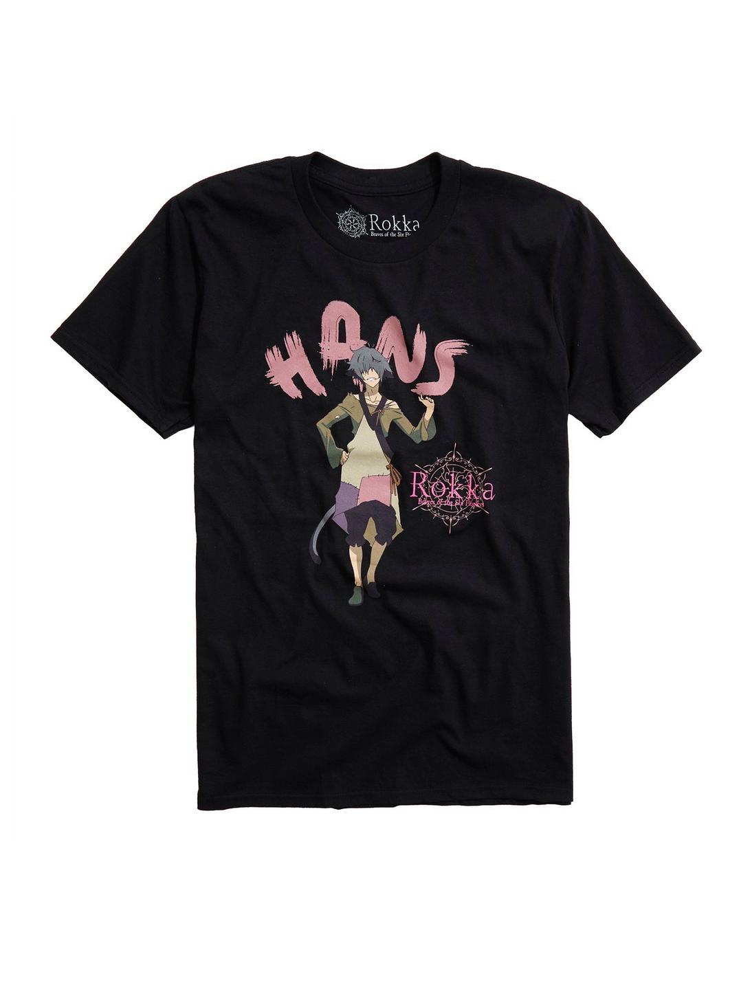 Rokka: Braves Of The Six Flowers Hans T-Shirt, BLACK, hi-res