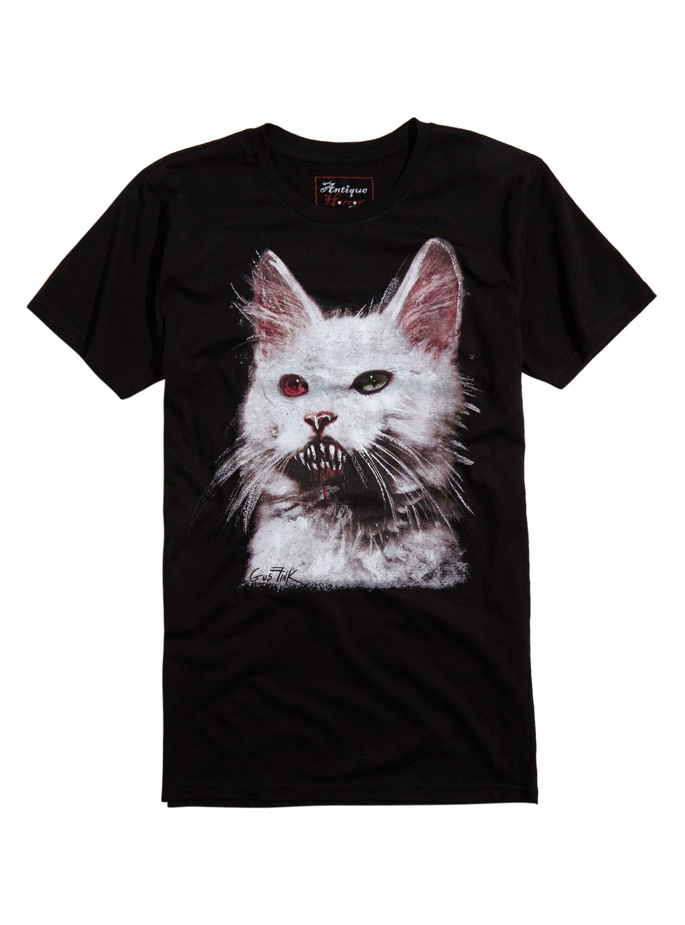 Gus Fink Cujo Kitty T-Shirt, BLACK, hi-res