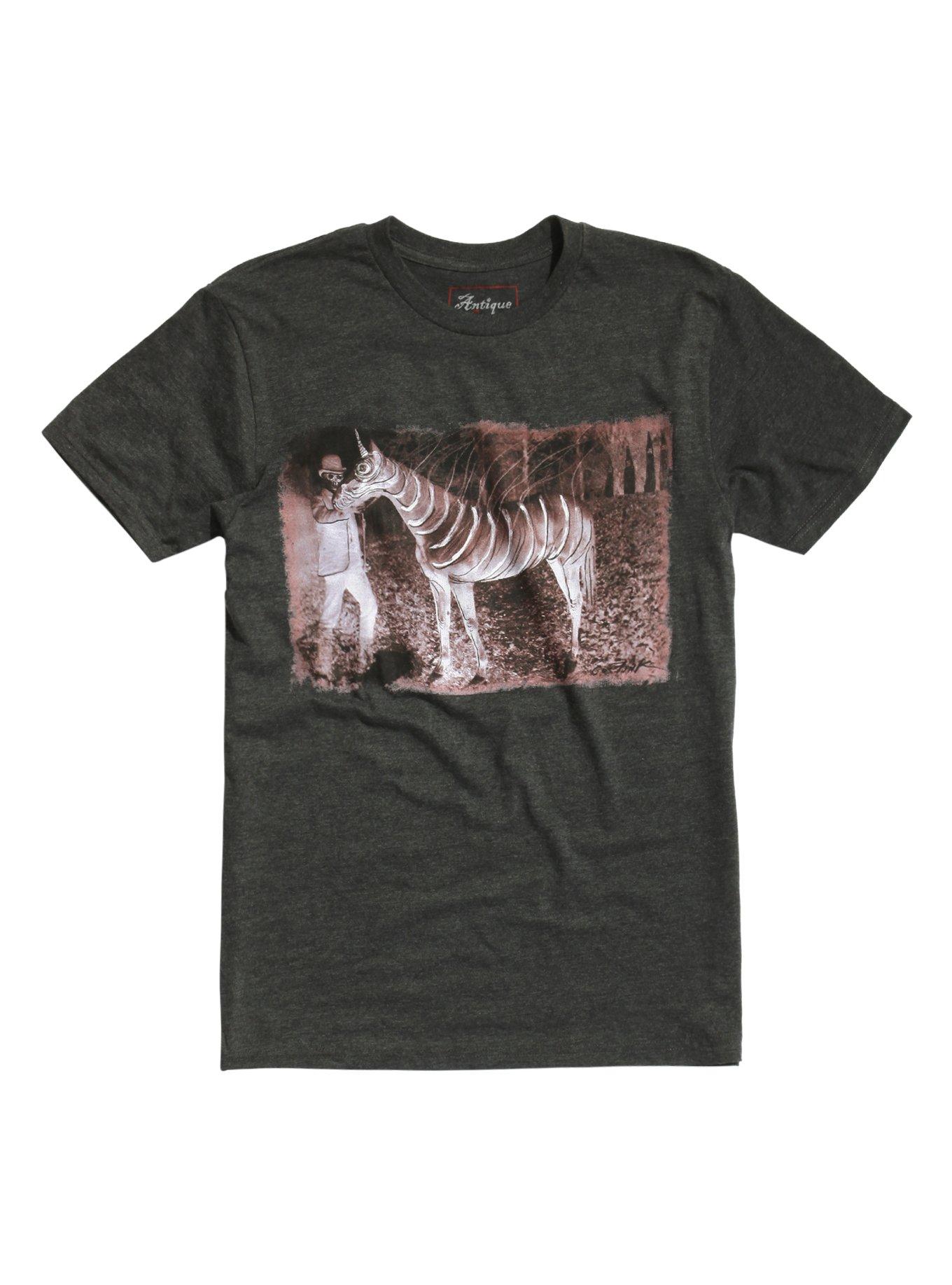 Gus Fink Death Unicorn T-Shirt, BLACK, hi-res