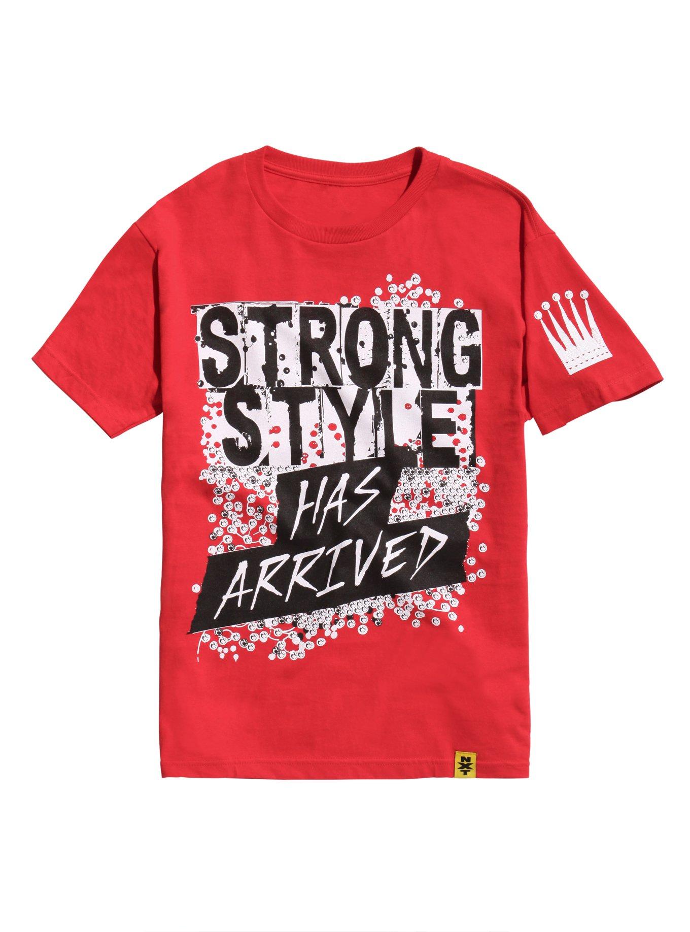 WWE NXT Shinsuka Nakamura Strong Style Has Arrived T-Shirt, RED, hi-res