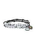 The Nightmare Before Christmas Meant To Be Block Letter Cord Bracelet Set, , hi-res
