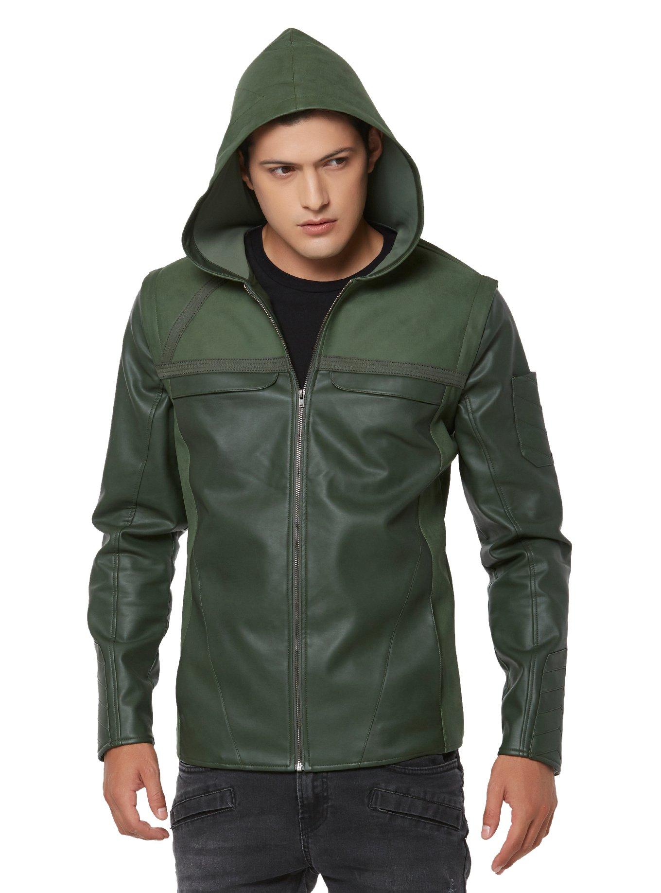 DC Comics DC TV Arrow Hooded Jacket, GREEN, hi-res