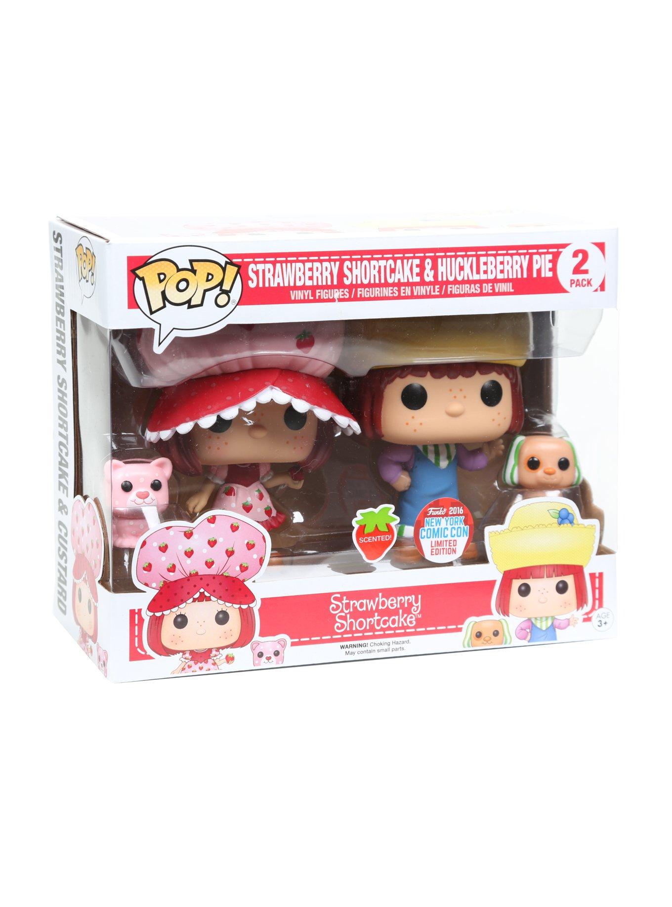 Funko Strawberry Shortcake Pop! Strawberry Shortcake & Huckleberry Pie Vinyl Figure Set 2016 New York Comic Con Limited Edition, , hi-res