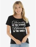 The Golden Girls Dorothy And Blanche Womens Tee, BLACK, hi-res