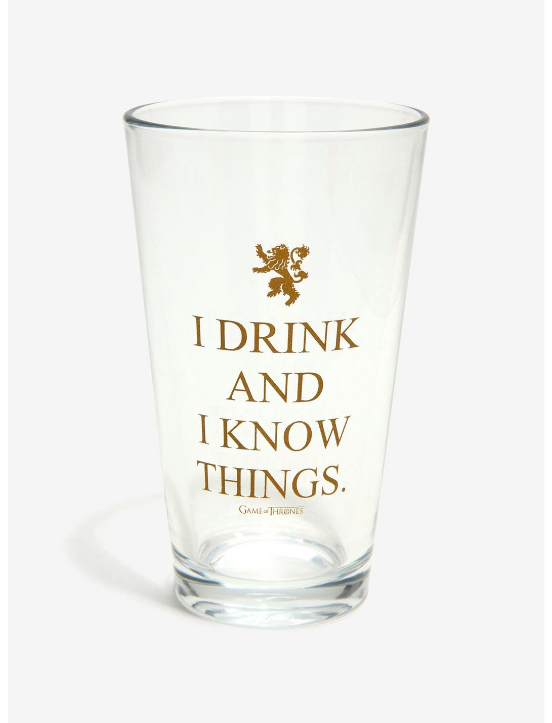 Game Of Thrones Tyrion Quote Pint Glass, , hi-res
