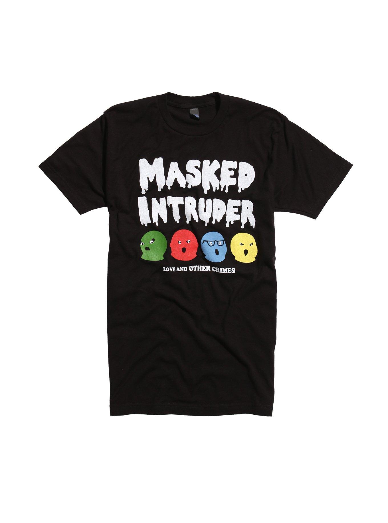 Masked Intruder Love And Other Crimes T-Shirt, BLACK, hi-res