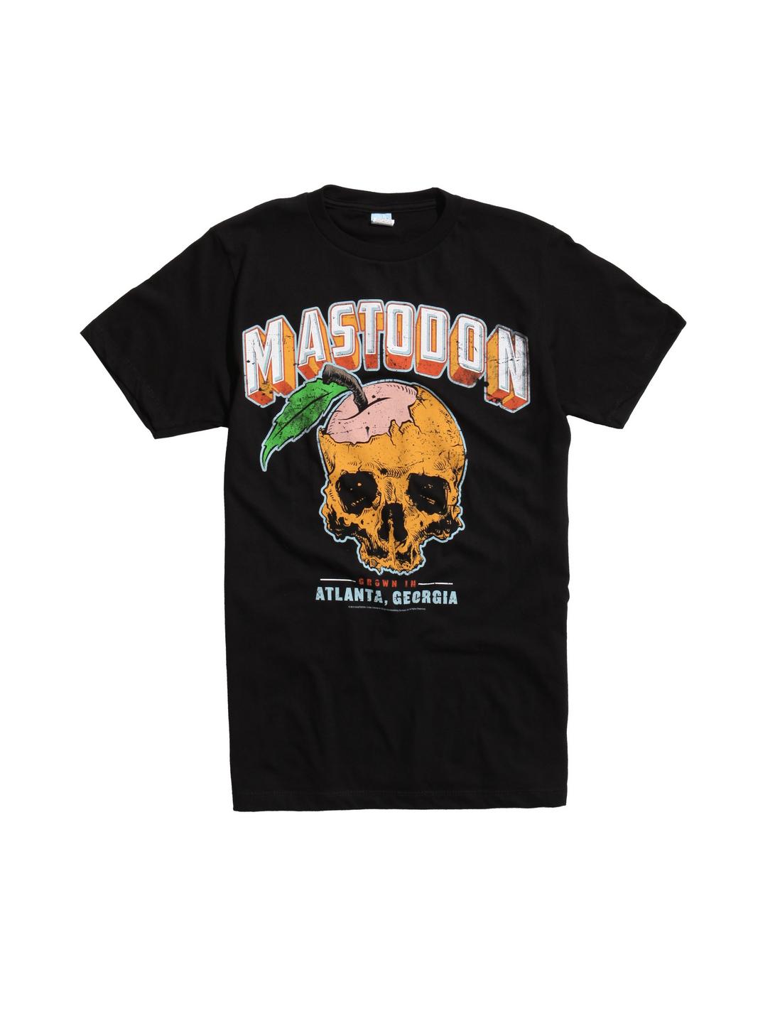 Mastodon Peach Skull T-Shirt, BLACK, hi-res
