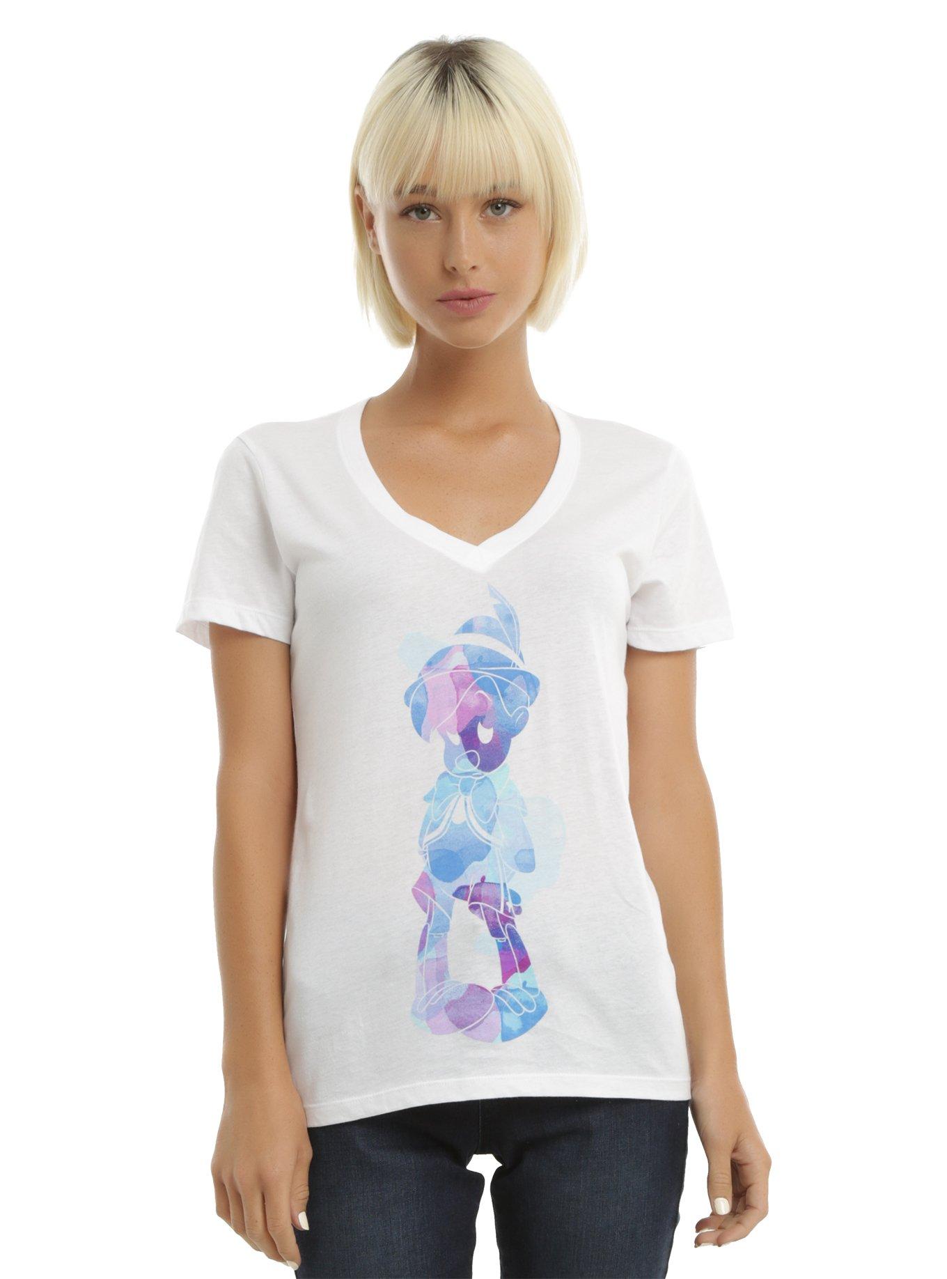 Disney Pinocchio Watercolor Girls T-Shirt | Hot Topic