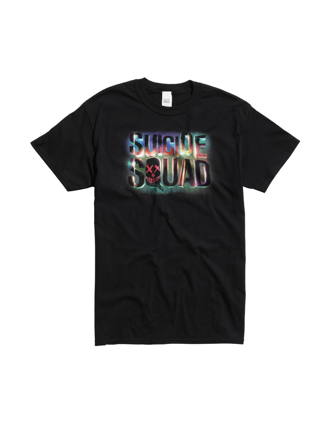 DC Comics Suicide Squad Neon Logo T-Shirt, BLACK, hi-res