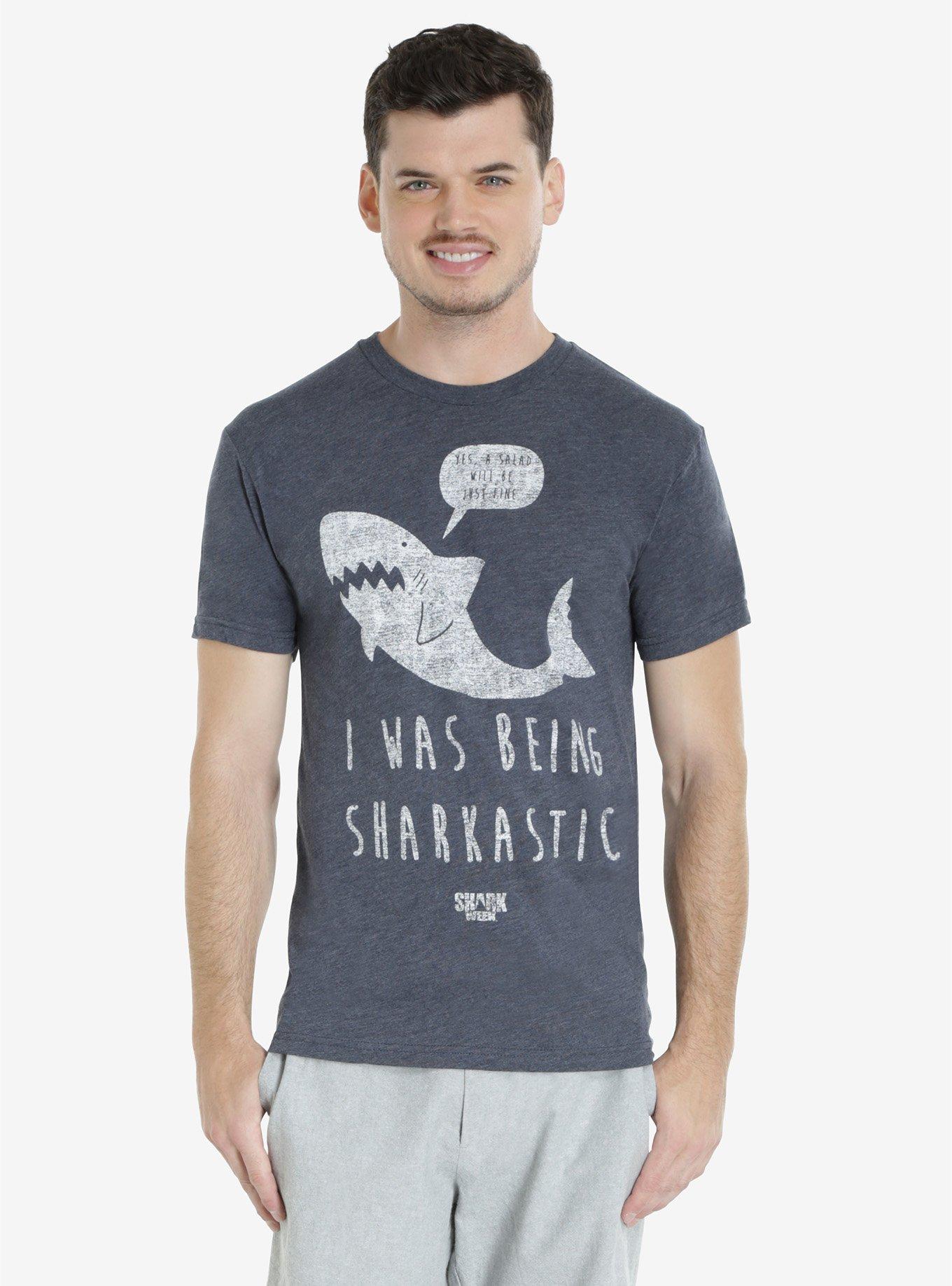 Shark Week Sharkastic T-Shirt, NAVY, hi-res